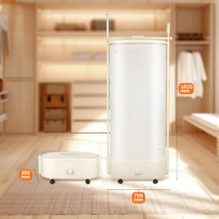 เครื่องอบผ้าพกพา SCE รุ่น AIR2 สีครีม_7